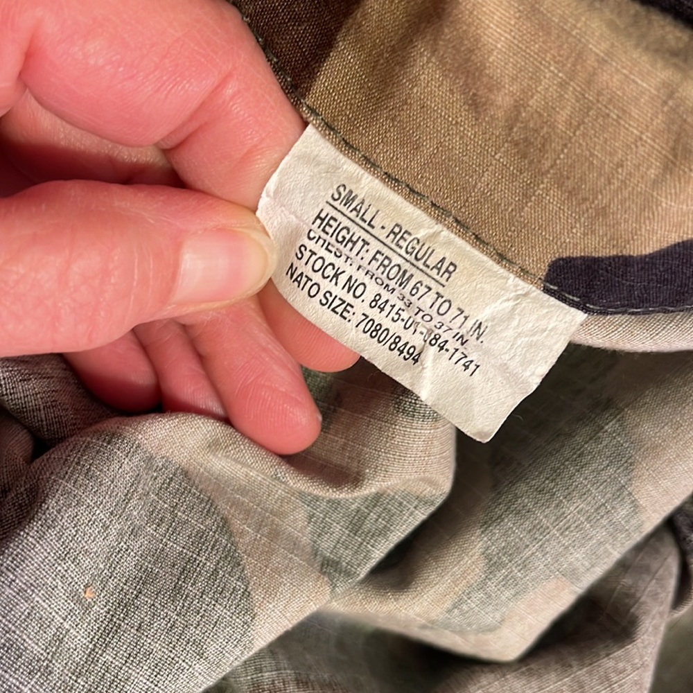 ARMY COAT. Small-Regular. BL/RD5 - Picture 4 of 4